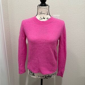 Vineyard Vines Pink Crew Neck Alpaca Wool Sweater sz M